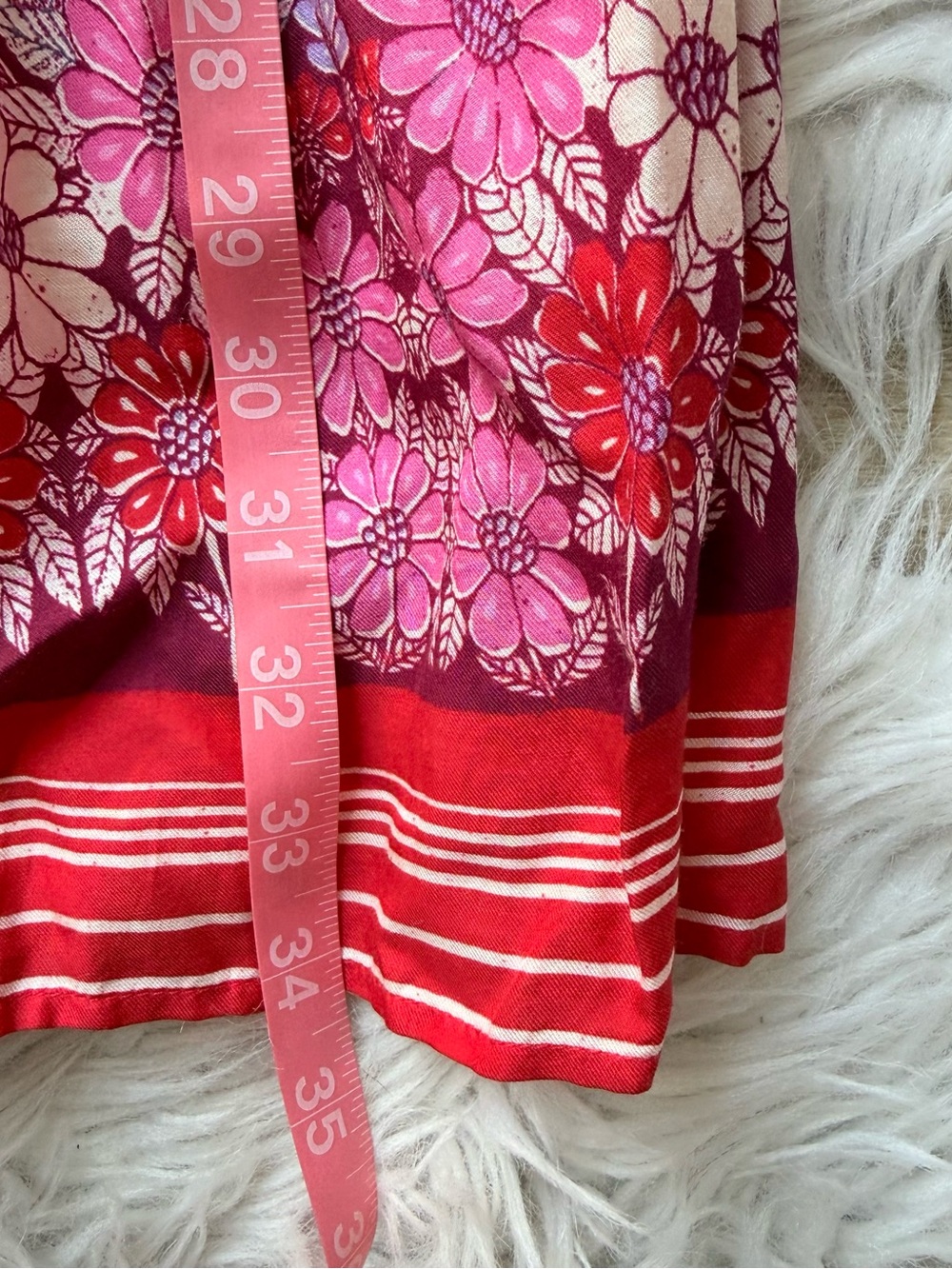 Xirena Taryn Floral Cotton Silk Midi Skirt M Button Front Boho Pockets - Picture 10 of 10